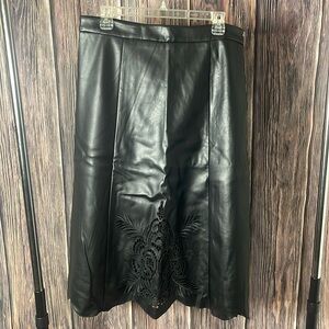 Karen Kane Maxi Faux Leather Skirt